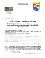 Arrêté permanent SEA